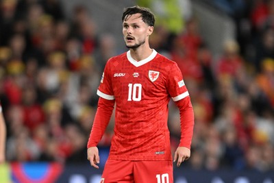 011026 - Wales v Norway - UEFA Nations League - Liam Cullen of Wales