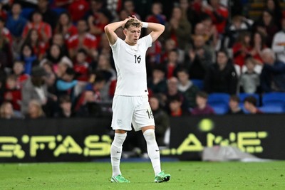 011026 - Wales v Norway - UEFA Nations League - Dejected Marcus Pederson of Norway at full time
