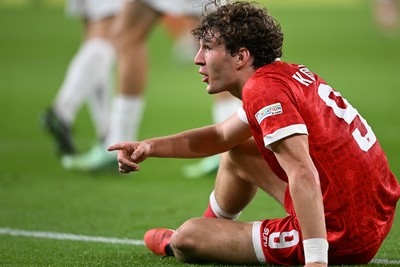 011026 - Wales v Norway - UEFA Nations League - Lewis Koumas of Wales