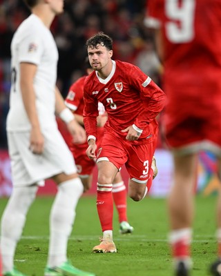 011026 - Wales v Norway - UEFA Nations League - Něco Williams of Wales celebrates scoring a goal