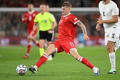 011026 - Wales v Norway - UEFA Nations League - Jordan James of Wales