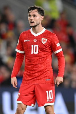 011026 - Wales v Norway - UEFA Nations League - Liam Cullen of Wales