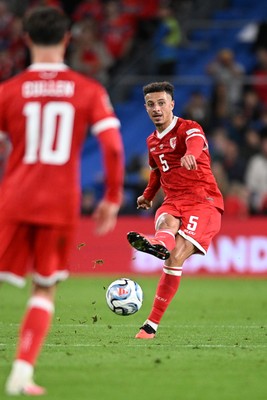 011026 - Wales v Norway - UEFA Nations League - Ethan Ampadu of Wales