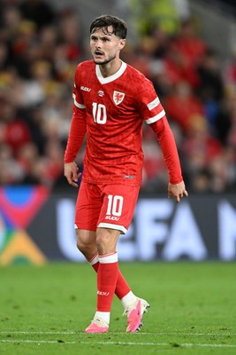 011026 - Wales v Norway - UEFA Nations League - Liam Cullen of Wales