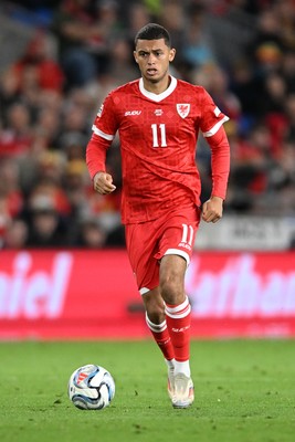 011026 - Wales v Norway - UEFA Nations League - Brennan Johnson of Wales