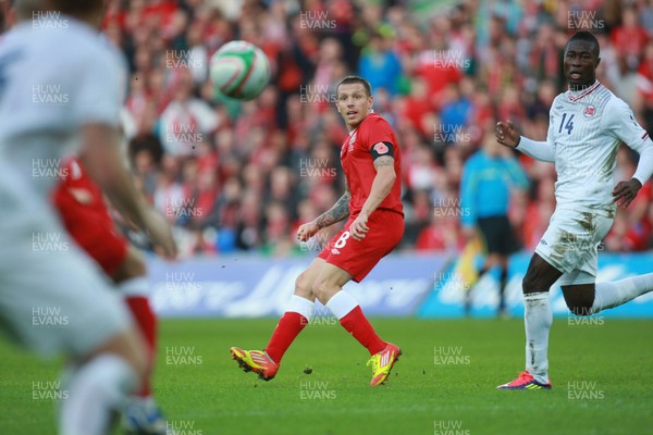 12.11.11 -  Wales v Norway, International Friendly -  Wales' Craig Bellemy plays the ball forward 