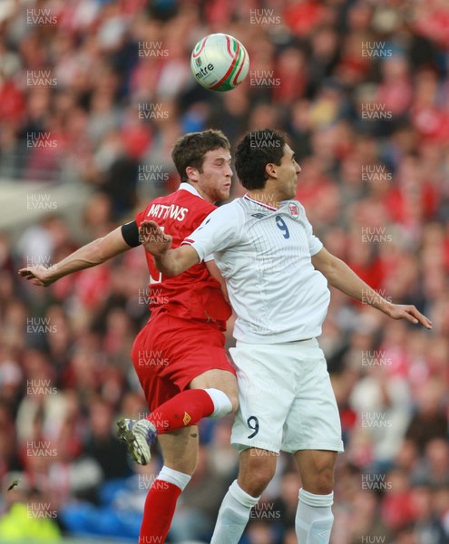 12.11.11 -  Wales v Norway, International Friendly -  Wales' Adam Matthews and Norway's Mohammed Abdellaoue compete for the ball 