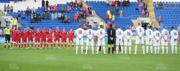 12.11.11 -  Wales v Norway, International Friendly -  The players observe a minutes silence at the start of the match 