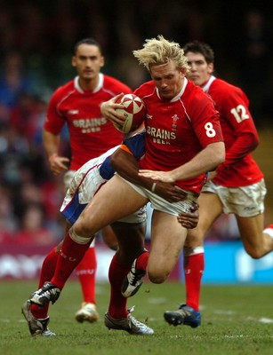 11.11.06  Wales v Pacific Islands Wales Alix Popham is brought down short of the line. 