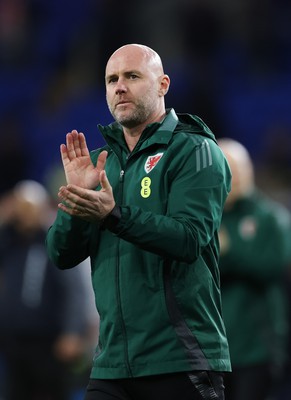 260324 - Wales v Poland, Euro 2024 qualifying Play-off Final - Wales manager Rob Page at the end of the match after Wales lose the penalty shootout