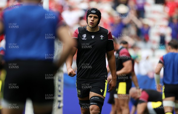160923 - Wales v Portugal - Rugby World Cup France 2023 - Pool C - Dafydd Jenkins of Wales during the warm up