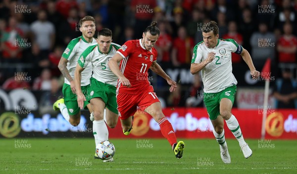060918 - Wales v Republic of Ireland - UEFA Nations League - Gareth Bale of Wales makes a break