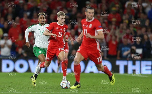060918 - Wales v Republic of Ireland - UEFA Nations League - David Brooks and Gareth Bale of Wales
