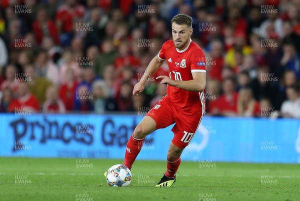 060918 - Wales v Republic of Ireland - UEFA Nations League - Aaron Ramsey of Wales