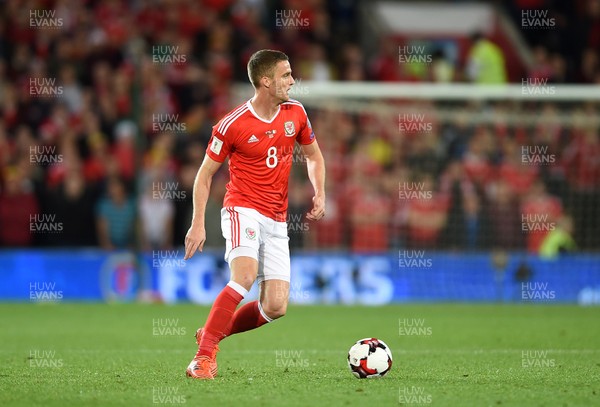 091017 - Wales v Republic of Ireland - FIFA World Cup Qualifier 2018 - Andy King of Wales