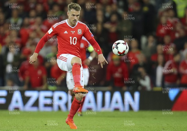 091017 - Wales v Republic of Ireland, FIFA World Cup 2018 Qualifier - Aaron Ramsey of Wales