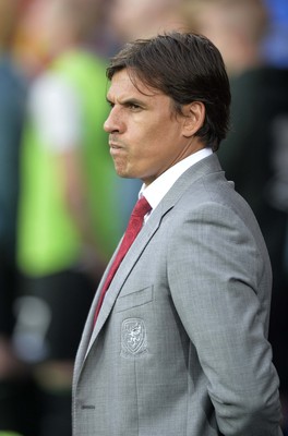 140813 - Wales v Republic of Ireland, International Friendly -  Manager of Wales Chris Coleman 