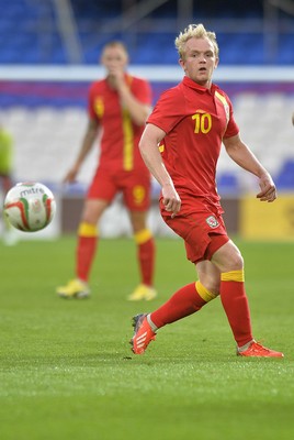 140813 - Wales v Republic of Ireland, International Friendly -  Jonathan Williams of Wales 