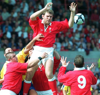 300897 - Wales v Romania - Steve Moore of Wales