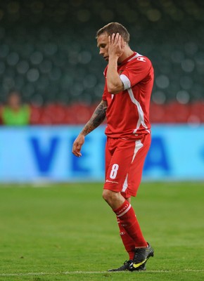 09.09.09 -  Wales v Russia - World Cup 2010 Qualifier Group Four - Craig Bellamy of Wales looks dejected. 