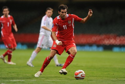 09.09.09 - Wales v Russia - World Cup 2010 Qualifier Group Four - Joe Ledley of Wales. 