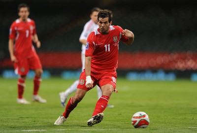 09.09.09 - Wales v Russia - World Cup 2010 Qualifier Group Four - Joe Ledley of Wales. 