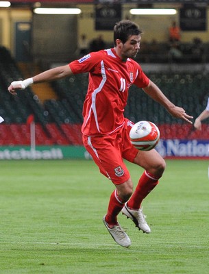 09.09.09 - World Cup Qualifying Group 4 Wales v Russia Wales' Joe Ledley  
