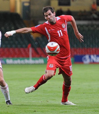 09.09.09 - World Cup Qualifying Group 4 Wales v Russia Wales' Joe Ledley  
