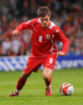 09.09.09 - World Cup Qualifying Group 4 Wales v Russia Wales' Aaron Ramsey   