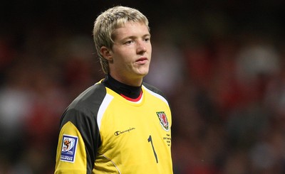 09.09.09 - Wales v Russia, World Cup Qualifying Group 4 -  Wales' keeper Wayne Hennessey   