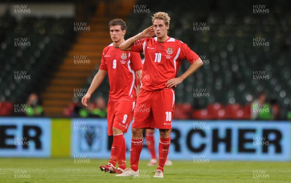 09.09.09 -  Wales v Russia - World Cup 2010 Qualifier Group Four - David Edwards of Wales looks dejected after a Russian goal. 