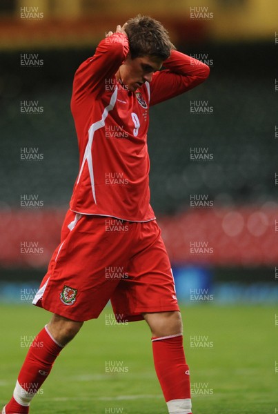 09.09.09 -  Wales v Russia - World Cup 2010 Qualifier Group Four - Aaron Ramsey of Wales looks dejected. 