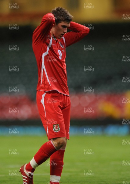 09.09.09 -  Wales v Russia - World Cup 2010 Qualifier Group Four - Aaron Ramsey of Wales looks dejected. 