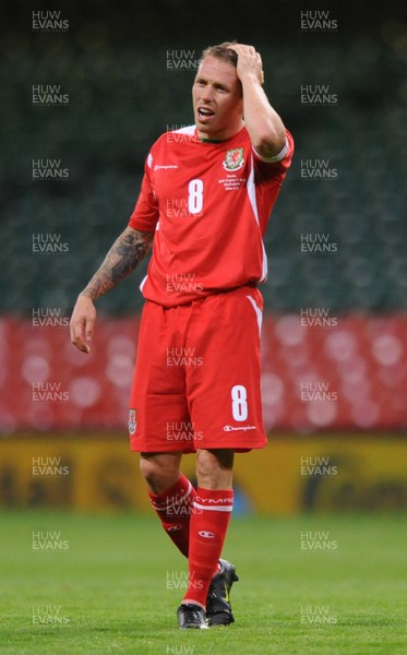 09.09.09 -  Wales v Russia - World Cup 2010 Qualifier Group Four - Craig Bellamy of Wales looks dejected. 