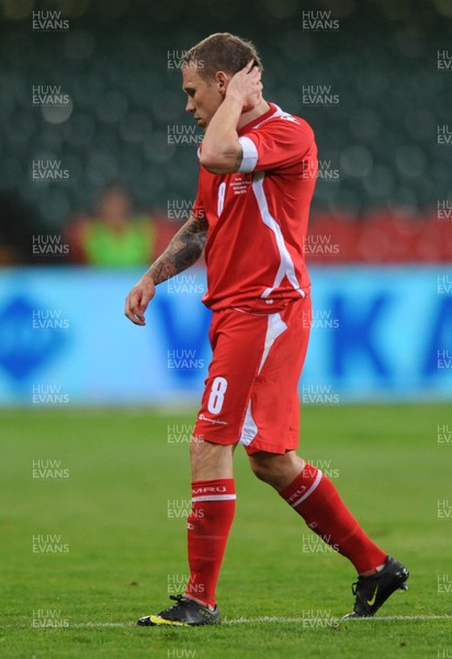 09.09.09 -  Wales v Russia - World Cup 2010 Qualifier Group Four - Craig Bellamy of Wales looks dejected. 