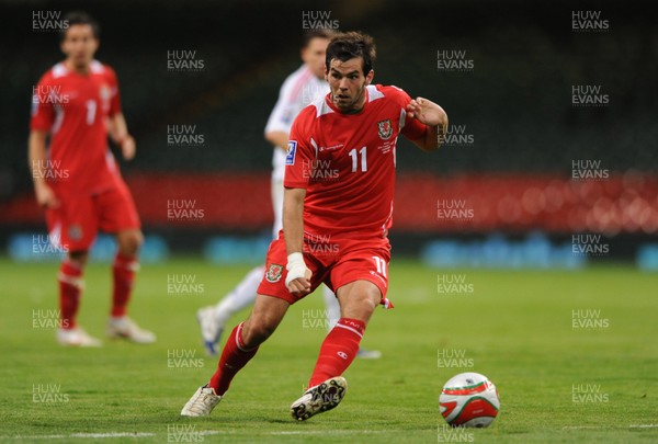 09.09.09 - Wales v Russia - World Cup 2010 Qualifier Group Four - Joe Ledley of Wales. 