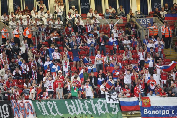 09.09.09 Wales v Russia... Russia fans during the FIFA 2010 World Cup Qualifying Match . 
