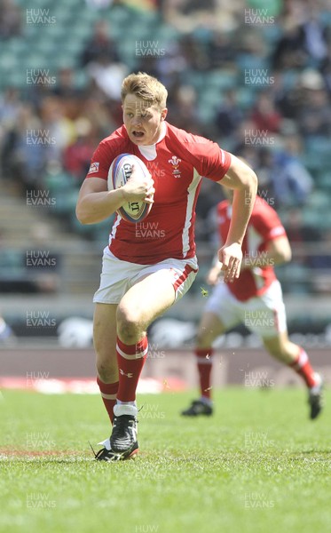 120513 - Wales v Samoa - Bowl Semi Final - HSBC Sevens World Series - James Davies of Wales