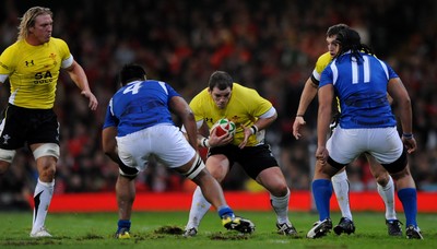 13.11.09 - Wales v Samoa - Invesco Perpetual Series 2009 - Wales' Paul James. 