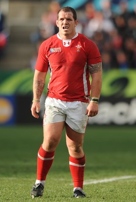 18.09.11 - Wales v Samoa - Rugby World Cup 2011 - Paul James of Wales. 