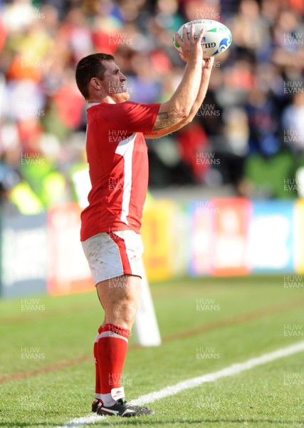 18.09.11 - Wales v Samoa - Rugby World Cup 2011 - Huw Bennett of Wales. 
