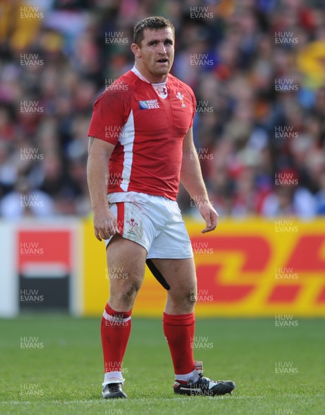 18.09.11 - Wales v Samoa - Rugby World Cup 2011 - Huw Bennett of Wales. 