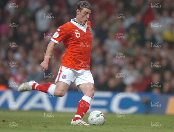 28.03.07 - Wales v San Marino - UEFA Euro 2008 Qualifying Group D - Wales' Jason Koumas scores from the penalty spot 