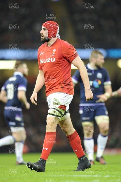 030218 - Wales v Scotland - NatWest 6 Nations - Cory Hill of Wales 