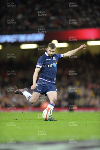 030218 - Wales v Scotland - NatWest 6 Nations - Finn Russell of Scotland 