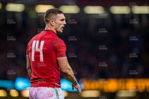 031118 - Wales v Scotland, Under Armour Series - George North of Wales looks on 