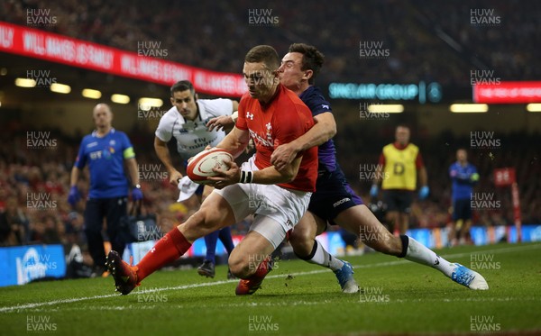 031118 - Wales v Scotland - Under Armour Series - George North of Wales try was disallowed