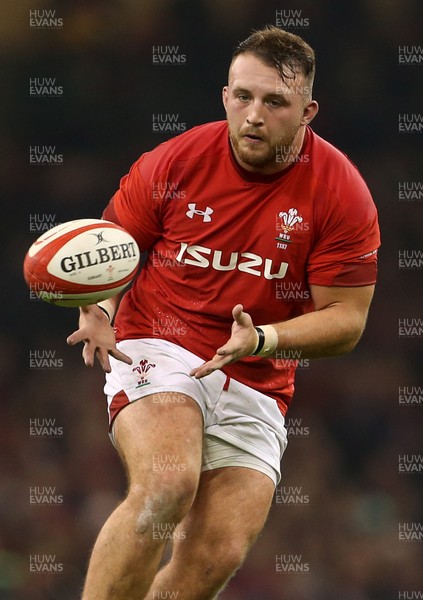 031118 - Wales v Scotland - Under Armour Series - Dillon Lewis of Wales