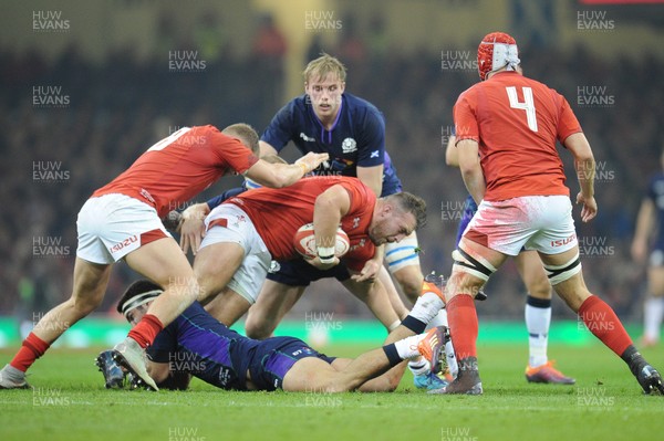 031118 - Wales v Scotland - Under Armour Series - Dillon Lewis of Wales 