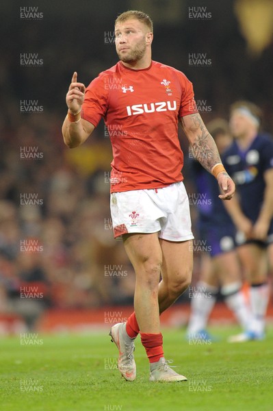 031118 - Wales v Scotland - Under Armour Series - Ross Moriarty of Wales 